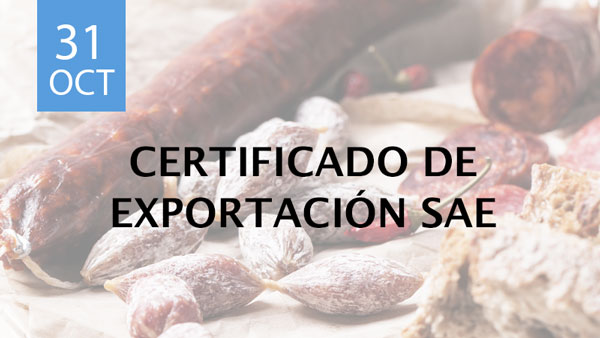 certificado de exportacion sae